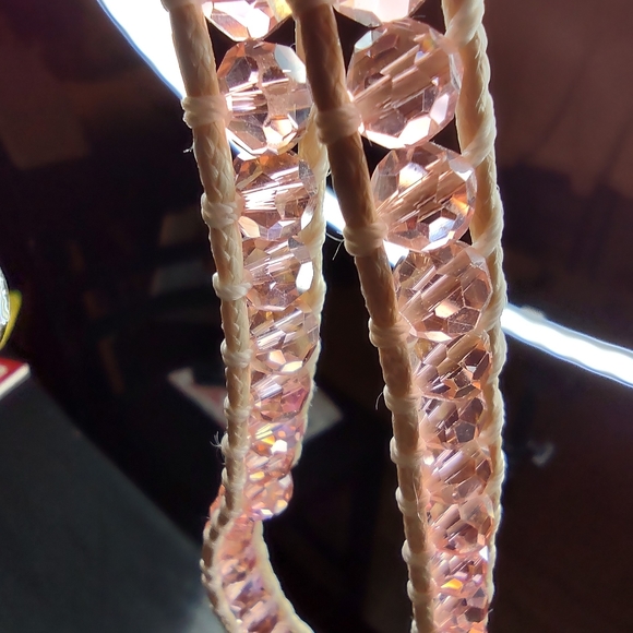 Legend By Shelley Necklace Wrap Limited Edition Multi-Tone Pink Crystals 25" - Picture 5 of 15